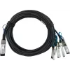 BlueOptics Intel XXV4DACBL2M Kompatibles Breakout Direct Attach Cable (DAC) Passiv 100 Gigabit auf 4x25 Gigabit Twinaxial Kupfer, QSFP28 auf 4xSFP28, 2m