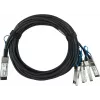 BlueOptics Amphenol NDAQGF-0003 Kompatibles BlueLAN Passives 100GBASE-CR4 QSFP28 auf 4x25GBASE-CR SFP28 Direct Attach Breakout-Kabel, 3m, AWG26