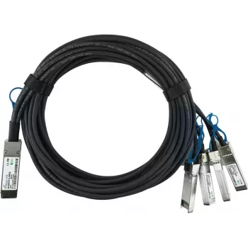 BLUEOPTICS Kompatibles Garland Technology QSFP28-4SFP28-Cable_1 BlueLAN Passives 100GBASE-CR4 QSFP28 auf 4x25GBASE-CR SFP28 Direct Attach Breakout-Kabel, 1m, AWG26 (QSFP28-4SFP28-Cable_1-BL)