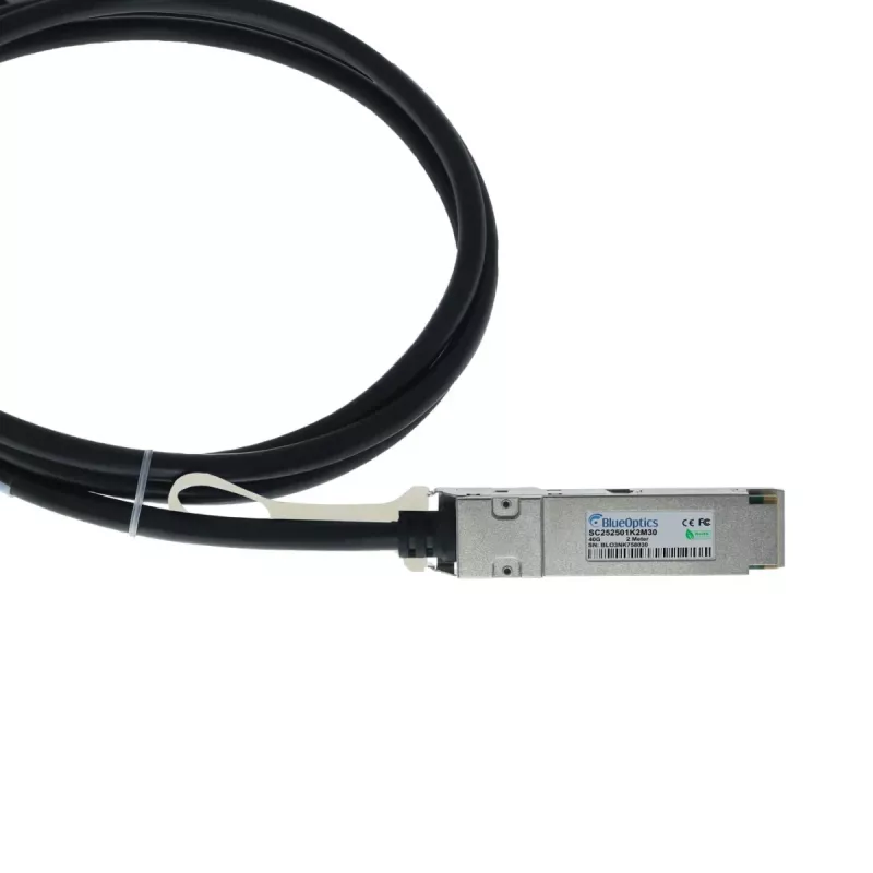 BlueLAN 40G QSFP+ zu QSFP+ Direct Attach Copper Kabel, 40GBASE-CR4, 30AWG, 1 Meter, passiv, kompatibel mit Extreme Networks