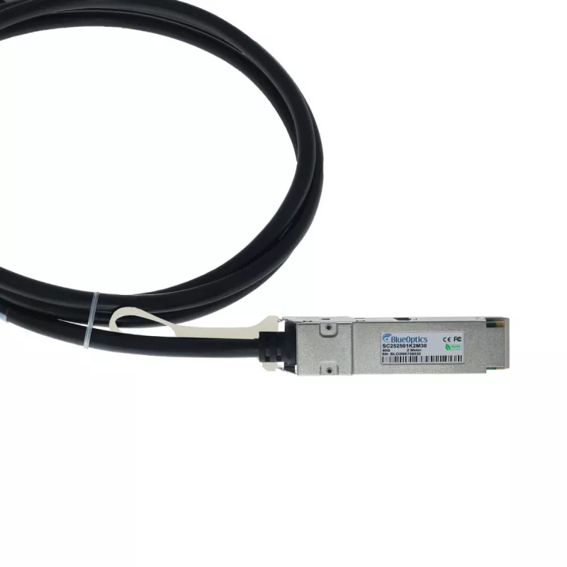 BlueLAN 40G QSFP+ zu QSFP+ Direct Attach Copper Kabel, 40GBASE-CR4, 30AWG, 1 Meter, passiv, kompatibel mit Extreme Networks