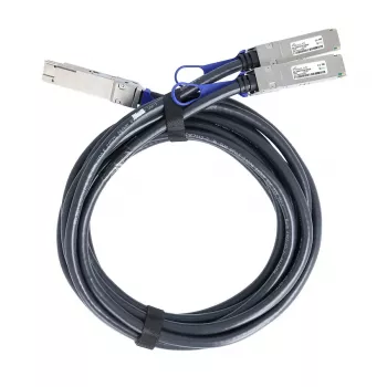 BlueLAN NVIDIA Kompatibles 400GBASE-CR8 QSFP-DD auf 2x QSFP56 Direct Attach Copper Breakout-Kabel, 1m