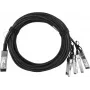 BlueOptics Dell 331-8151 BlueLAN Passives 40GBASE-CR4 QSFP auf 4x10GBASE-CR SFP+ Direct Attach Breakout-Kabel, 3 m