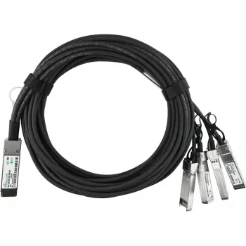 BlueLAN BlueOptics NVIDIA MCC1V30A-001 Kompatibles 40GBASE-CR4 QSFP auf 4x10GBASE-CR SFP+ Direct Attach Copper Breakout-Kabel, 1 m