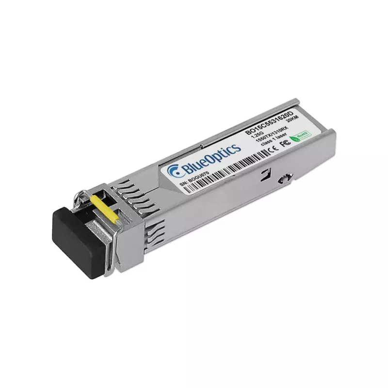 BlueOptics TP-Link SM321A Kompatibler SFP-Transceiver, LC-Simplex, 1000BASE-BX-D, Singlemode-Faser, TX1550nm/RX1310nm, 20 km