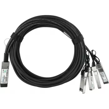BlueLAN Kompatibles Lenovo A1DL Passives 40GBASE-CR4 QSFP auf 4x10GBASE-CR SFP+ Direct Attach Breakout-Kabel, 1m, AWG30 (A1DL-BL)