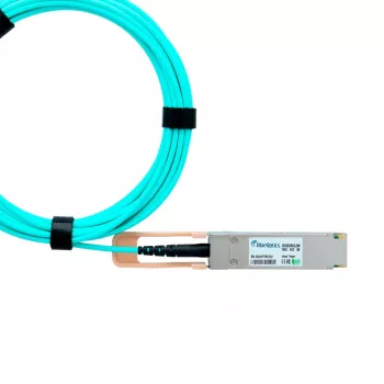 BlueOptics Finisar NVIDIA FCBN425QE1C30-C1 QSFP28 Active Optical Cable (AOC), 100GBASE-SR4, 30 Meter