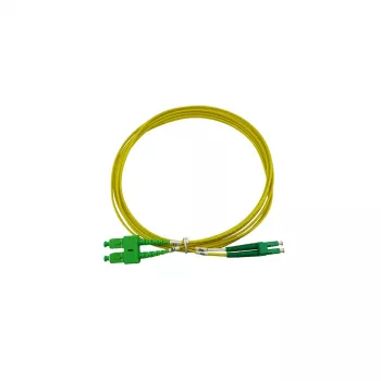 BlueOptics Duplex Fibre Optic Patch Cable LC-APC/SC-APC Singlemode 0.5 Metre