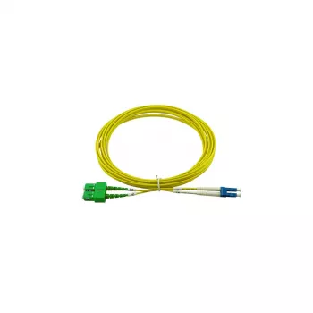 BlueOptics Duplex Glasfaser-Patchkabel LC/UPC-SC/APC Singlemode OS2 1m LSZH