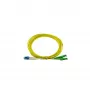 BlueOptics Duplex Fibre Optic Patch Cable LC-UPC to E2000-APC Single Mode 9/125µm 5m Blue/Green