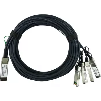 BlueOptics Kompatibles Extreme Networks QSFP-4SFP10G-CU1M-EN BlueLAN Passives 40GBASE-CR4 QSFP auf 4x10GBASE-CR SFP+ Direct Attach Breakout-Kabel, 1m, AWG30 (QSFP-4SFP10G-CU1M-EN-BL)