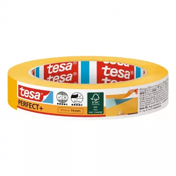 TESA Perfect+ Malerkrepp Gelb 50m x 19mm 1 Rolle