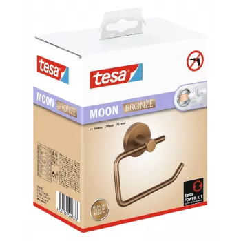 Tesa MOON BRONZE Toilettenpapierhalter selbstklebend Metall
