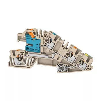 Weidmüller AITB 2.5 BB NDT-L-PE Installationsklemme, 3-stöckig, Schraubanschluss, 2,5 mm², beige, 2668950000