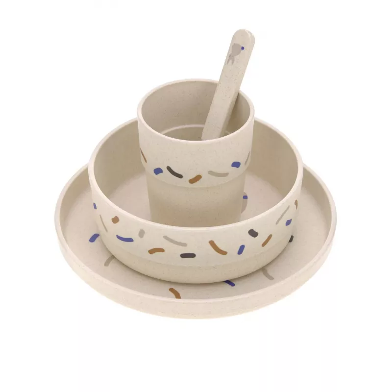 Lassig Little Mateys 5-teiliges Tafelset Royal Blue - Teller, Schale, Becher, Löffel, Gabel