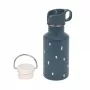 Lassig Happy Prints Edelstahlflasche mit zusätzlichem Sportdeckel 500 ml Marineblau
