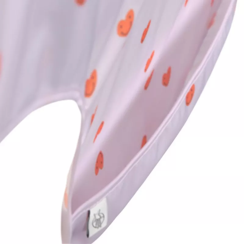 Lässig Happy Rascals Herz Ärmellätzchen mit Auffangtasche, 2 Stück, 6–24 Monate, wasserfestes Polyester