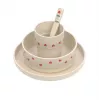 Lassig Happy Rascals Heart Lavender 5-teiliges Kindergeschirr-Set
