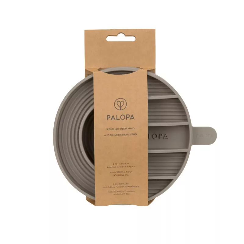 PALOPA Yumo Slow Feeder Dog Bowl Insert Silicone Taupe