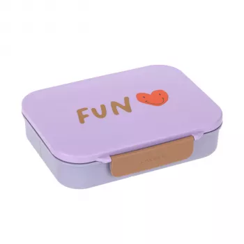 Lassig Bento 12100157012 Little Gang Heart Purple Brotdose