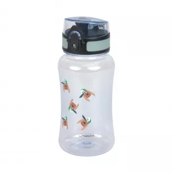 LASSIG Tritan Trinkflasche 420 ml Tiny Team Dog Mint/Blau