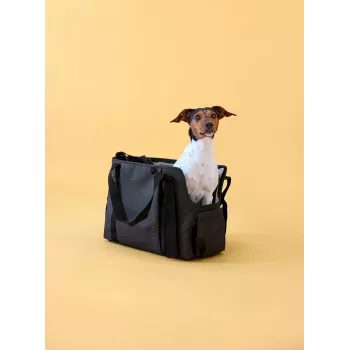 PALOPA Weda Haustiertransportbox für Hunde bis 10 kg, Schwarz