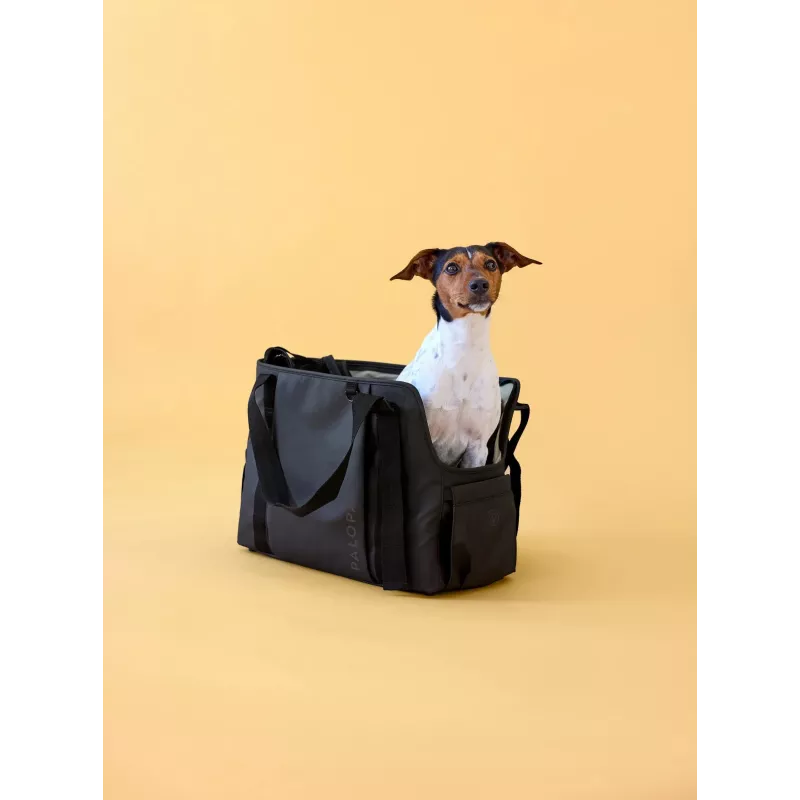 PALOPA Weda Haustiertransportbox für Hunde bis 10 kg, Schwarz
