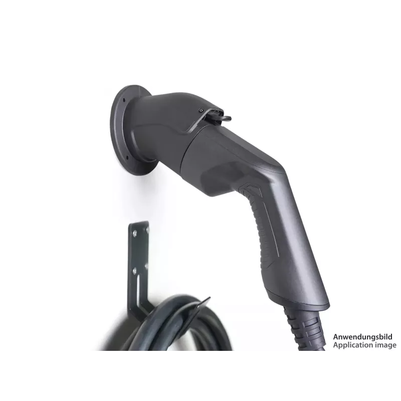 kabelmeister Wandhalterung für Typ 2 EV-Ladekabel - Schwarz