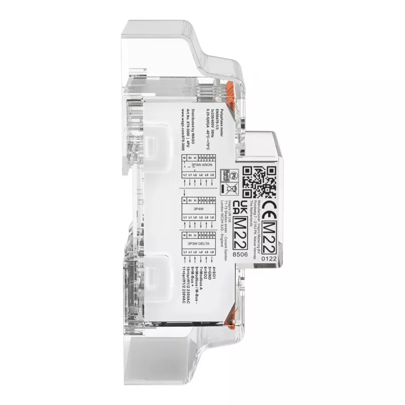 WAGO 879-3000 4PU Dreiphasen-Energiezähler Digital 65 A MID-konform 1 Stück