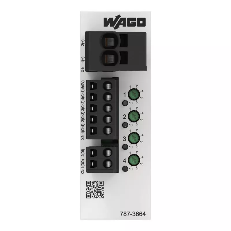WAGO 787-3664 Elektronischer Leitungsschutzschalter 4-Kanal 24 V DC