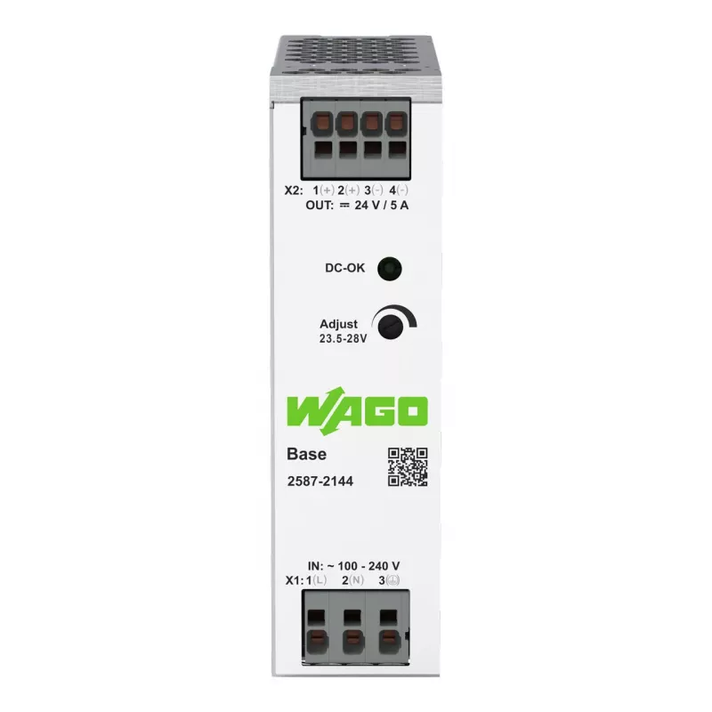 WAGO 2587-2144 Primär getaktetes Netzteil Basis 1-phasig, 24 VDC, 5 A, 120 W, DIN-Schiene