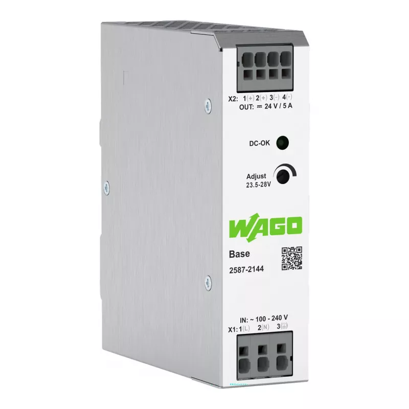 WAGO 2587-2144 Primär getaktetes Netzteil Basis 1-phasig, 24 VDC, 5 A, 120 W, DIN-Schiene
