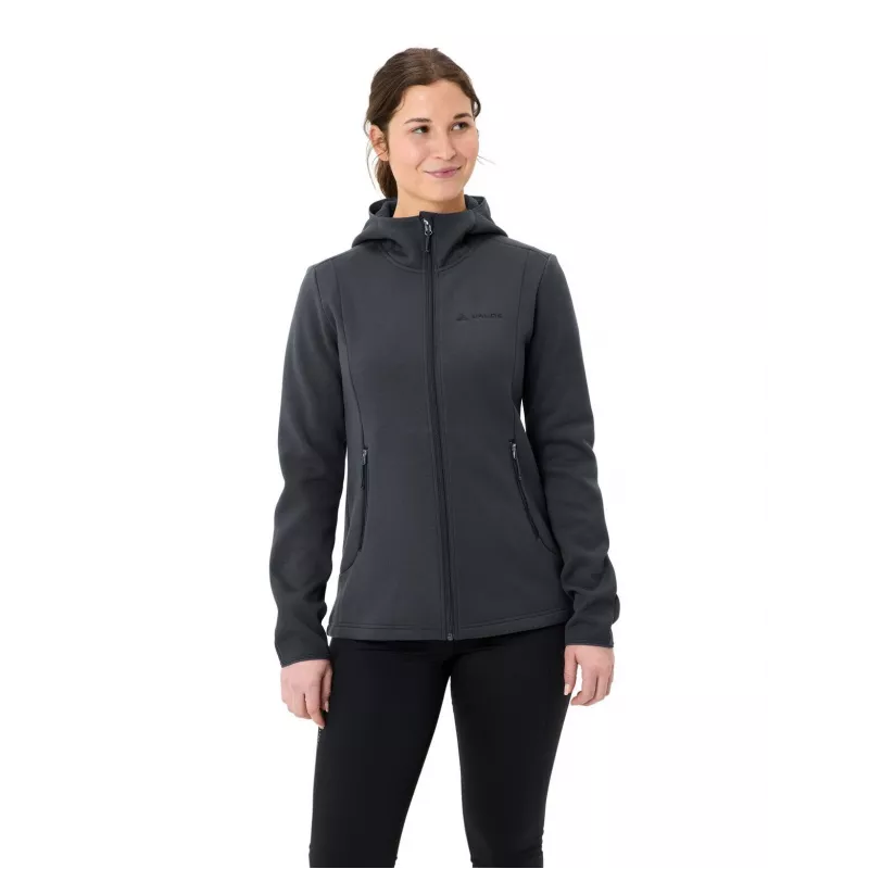 Vaude Idris Fleece Hoody Damen - Phantom Black, Größe S