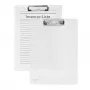 FolderSys Transparente Klemmbrett A4
