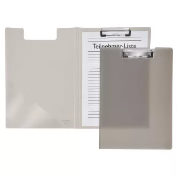 Foldersys Transparente Klemmbrettmappe A4 PVC