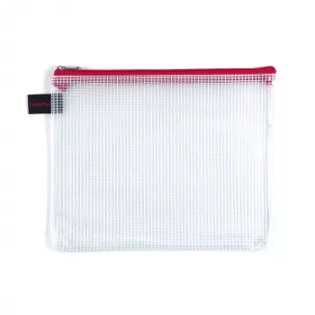 Foldersys B6 Reißverschlusstasche Transparent PVC Dokumententasche