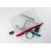 Foldersys B6 Zippbeutel Transparent PVC Dokumententasche
