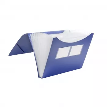 FolderSys Expanding File 12 Compartments Blue