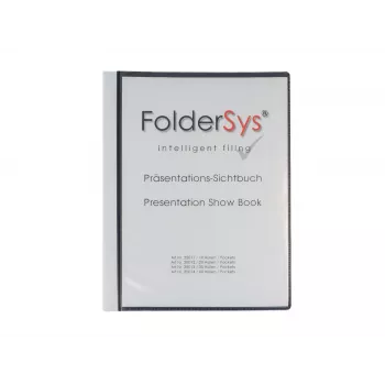 FolderSys Display Book A4 Schwarz mit 10 Hüllen