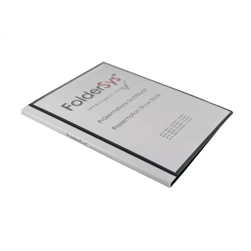 FolderSys Display Book A4 Black with 30 Pockets
