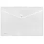 FolderSys A4 transparente PP Dokumentenhüllen mit Druckknopf, 10er-Pack