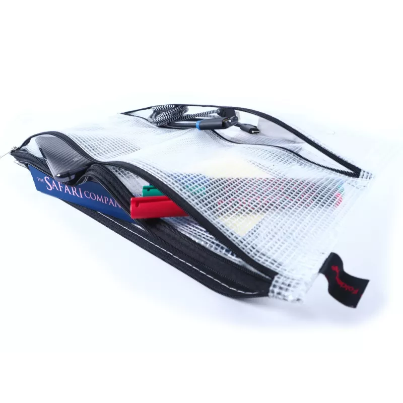 FolderSys A4 Zipper Pouch Dokumentenbeutel Transparent
