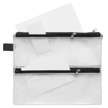 FolderSys A5 Reißverschlussbeutel transparent 10er-Pack