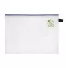 Foldersys A4 Reißverschluss-Dokumententasche transparent PVC
