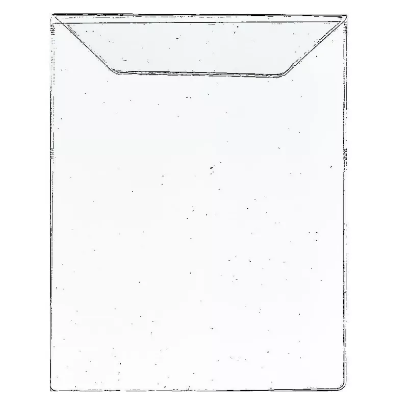 Foldersys 10 Selbstklebende Taschen Glatt Transparent
