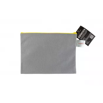FolderSys A5 Grau undurchsichtig Vlies-PP Reißverschlusstasche 190 x 255 mm