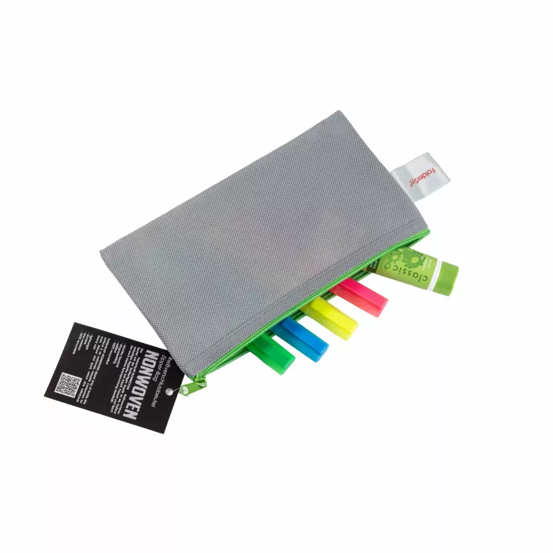 FolderSys Zipper-Beutel DL grau opak Vliesstoff PP 120 x 220 mm