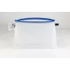 Foldersys Dokumenten-Beutel mit Reißverschluss A4 Transparent/Blau 0,28 mm 1 Stk