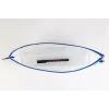Foldersys Dokumenten-Beutel mit Reißverschluss A4 Transparent/Blau 0,28 mm 1 Stk