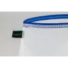 Foldersys Dokumenten-Beutel mit Reißverschluss A4 Transparent/Blau 0,28 mm 1 Stk
